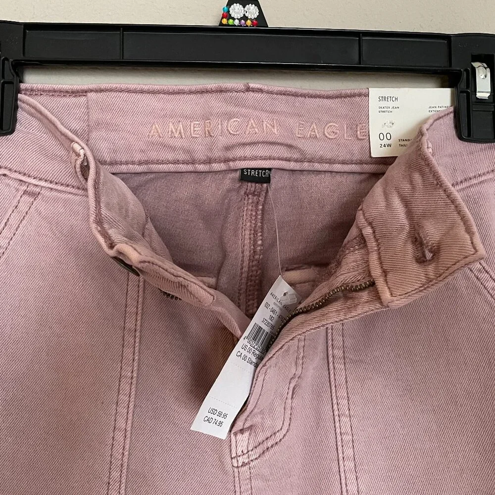 American Eagle, 00, Skater, Super High Rise, Stretch wide leg, Jean - Picture 5 of 10